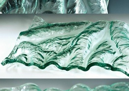 Оплавленное Стекло на заказ , melted glass luxury 