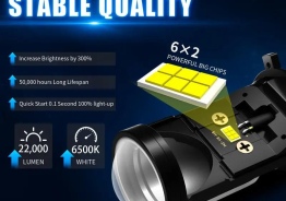 AILEO 2pcs H4 LED Headlight Bulbs