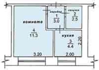 Продам 1-комнатную квартиру 22 кв.м