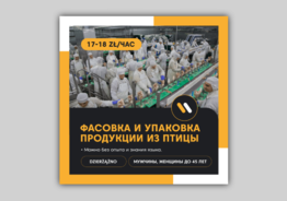 Упаковка и разделка на курином заводе. Работа в Польше